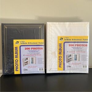 Pioneer APS 247 Bi Directional Memo 3 Ring Photo Albums 2 Ct Blue White Vintage